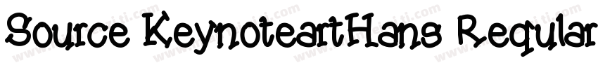 Source KeynoteartHans Reqular字体转换